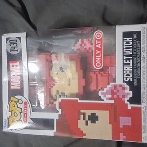 Funko Pop 8-Bit Scarlet Witch Red Figure – New in Box, Marvel Exclusive